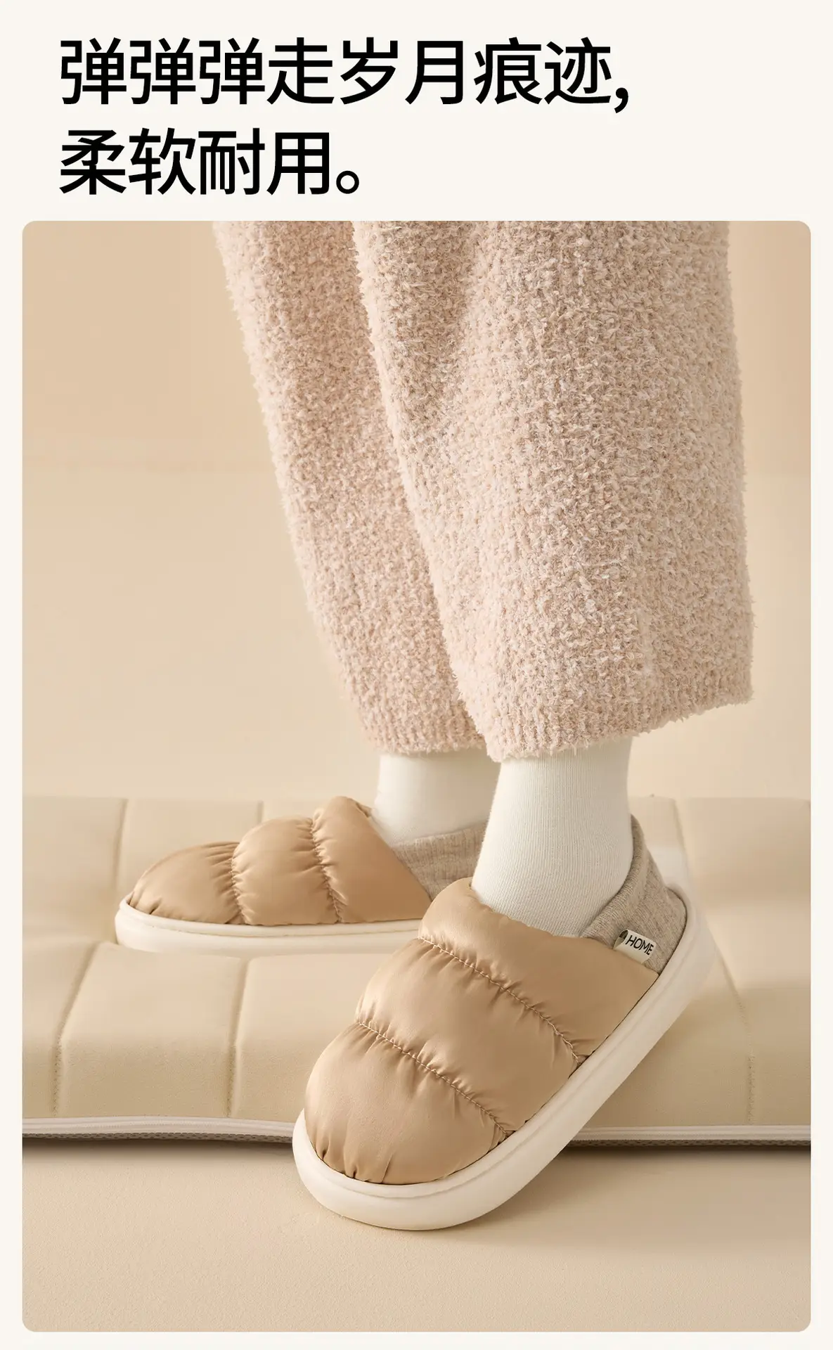 Women Winter Cotton Slippers Lavender Warm Indoor — feature 8