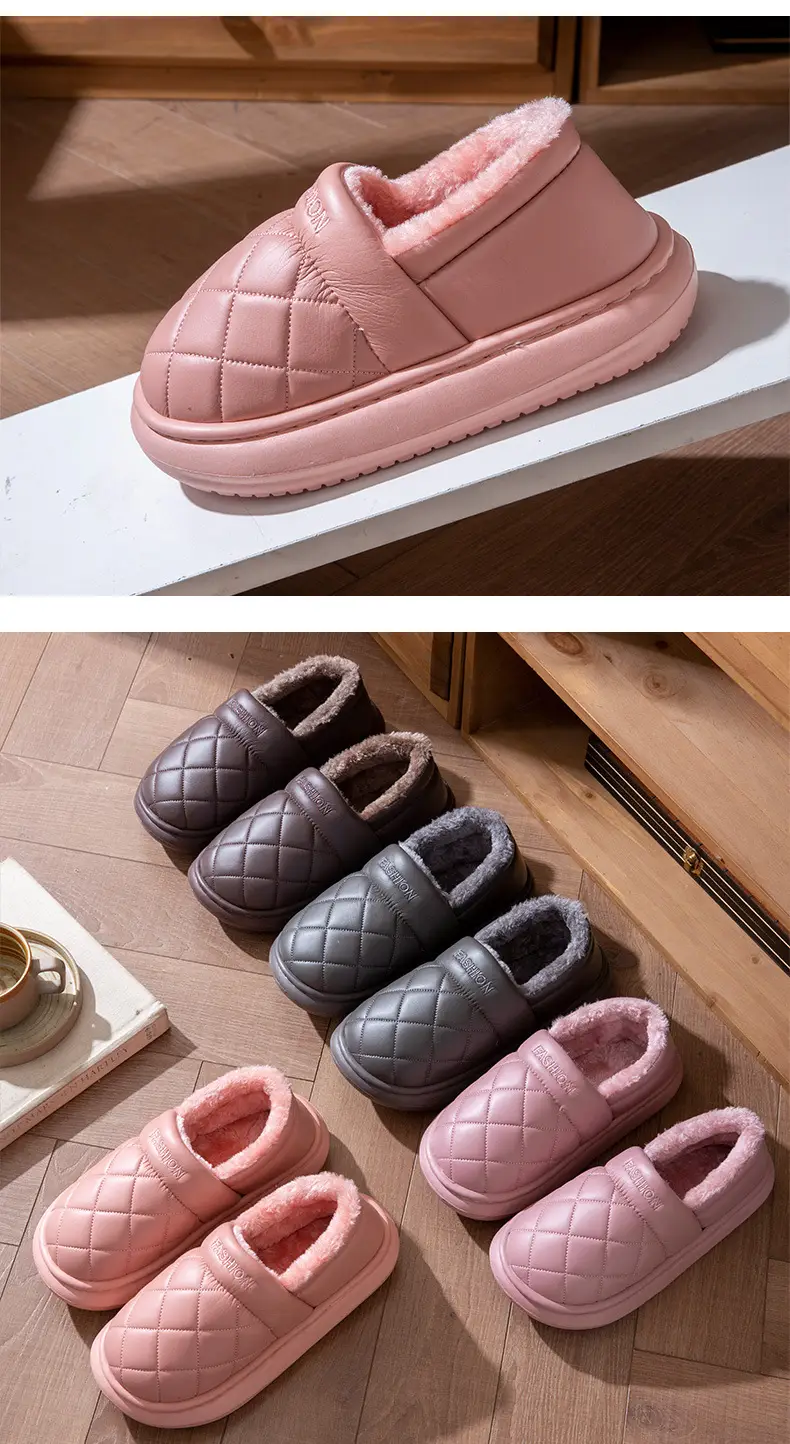 Pink Quilted Slip-On Shoes for Women Winter 2025 — feature 13