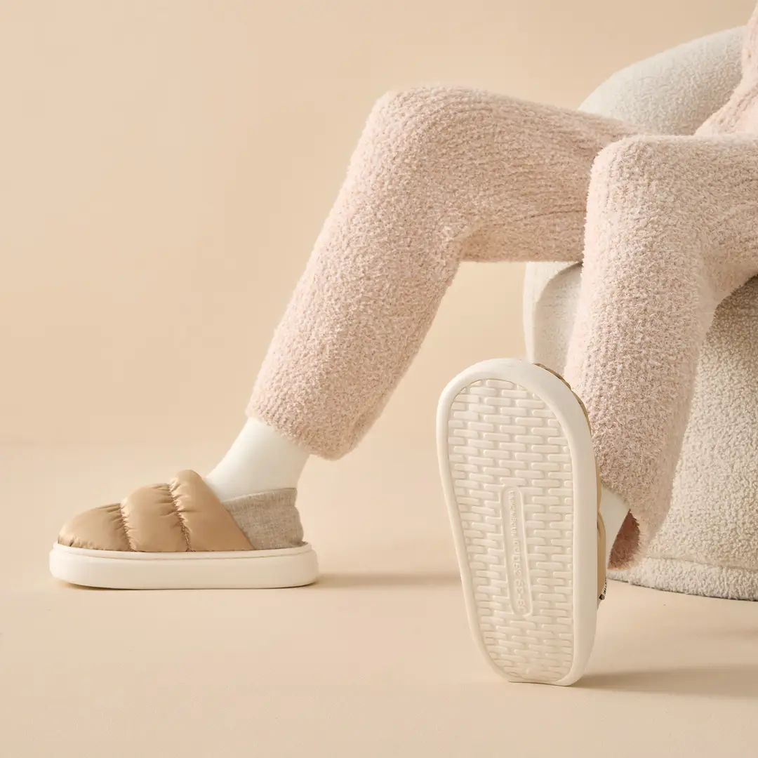 Waterproof Cotton Slippers for Women, Winter Outdoor Wear, 2026 New Model, Plush, Warm, Antibacterial, Closed-Back Men's Cotton Shoes for Autumn and Winter - Image 7