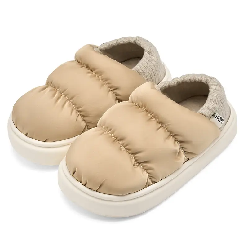 Waterproof Cotton Slippers for Women, Winter Outdoor Wear, 2026 New Model, Plush, Warm, Antibacterial, Closed-Back Men's Cotton Shoes for Autumn and Winter - Image 10