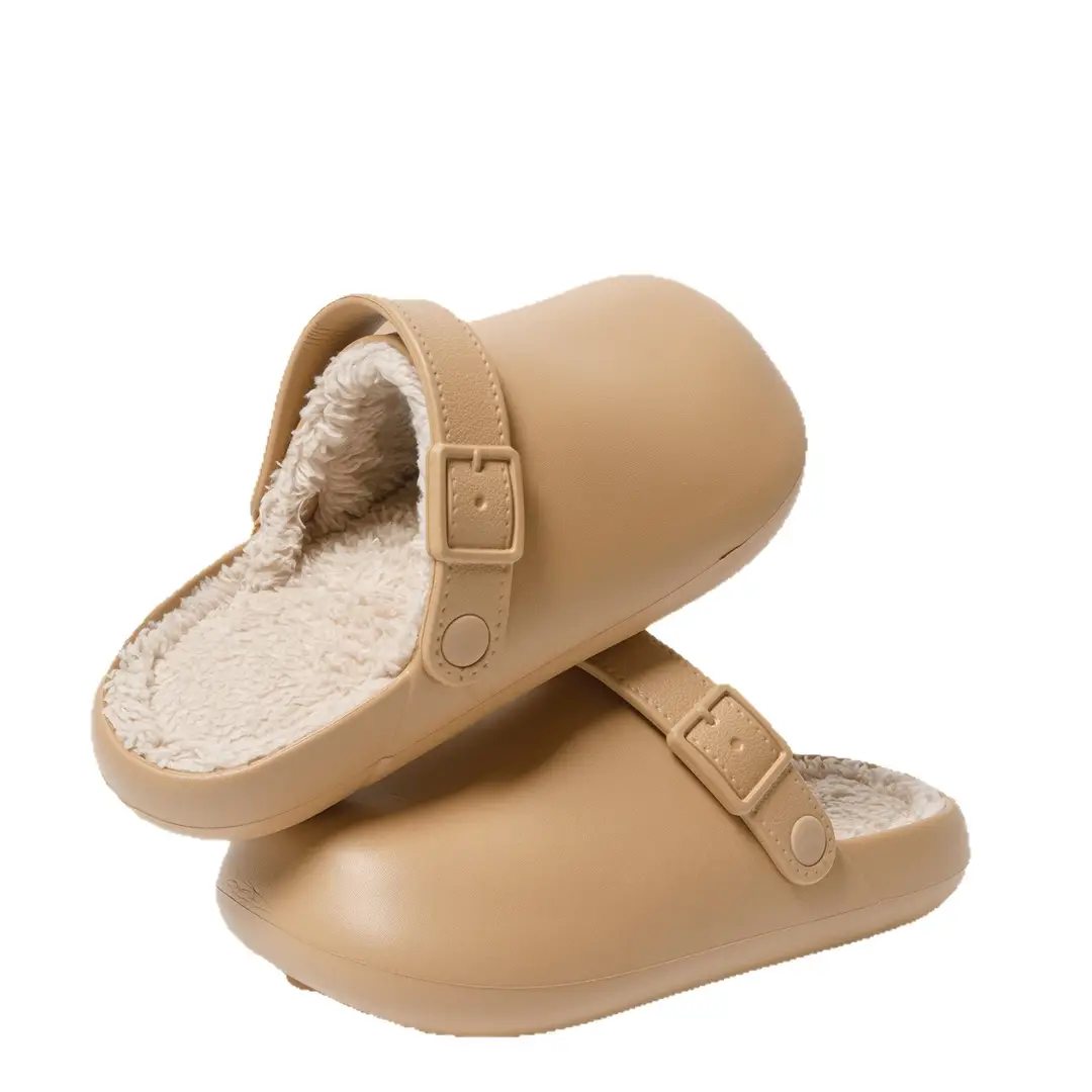 Waterproof Cotton Slippers for Women, Winter 2026 New Model, Indoor Home Non-Slip Anti-Odor Household Fleece-Lined Warm Cotton Slippers for Men - Image 8
