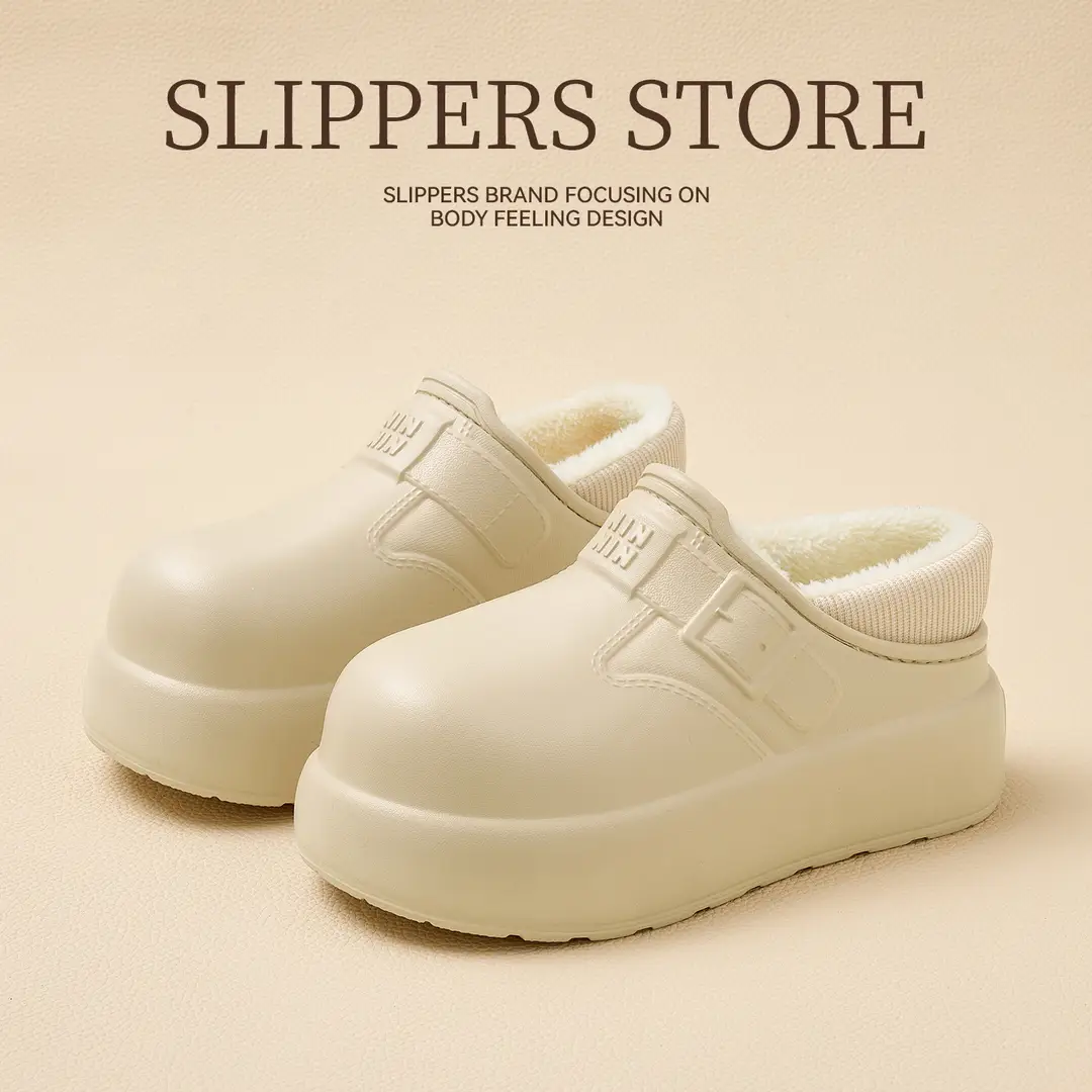 Cotton Slippers for Women Waterproof Outer Wear Baotou Winter New Home Home Indoor Non-Slip Thick-Soled Cotton Slippers for Women Wholesale
