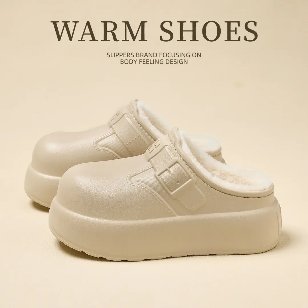 Cotton Slippers for Women Waterproof Outer Wear Baotou Winter New Home Home Indoor Non-Slip Thick-Soled Cotton Slippers for Women Wholesale