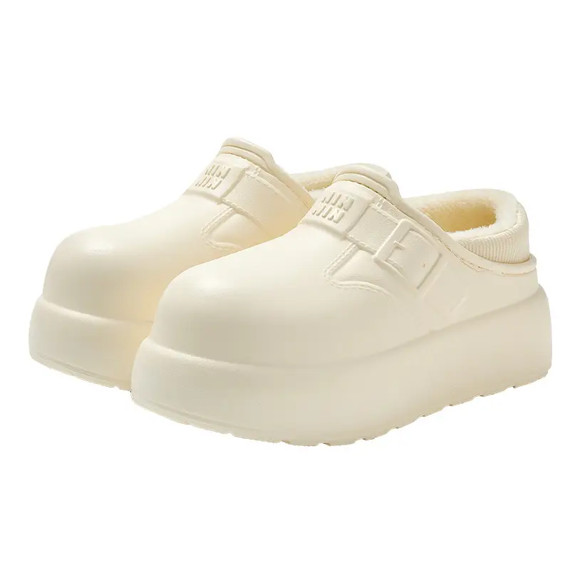 Waterproof Cotton Slippers for Women Indoor Home Household Stain-Resistant and Anti-Fouling Plush Ready-Made Wholesale Warm Bag and Cotton Slippers for Women - Image 10