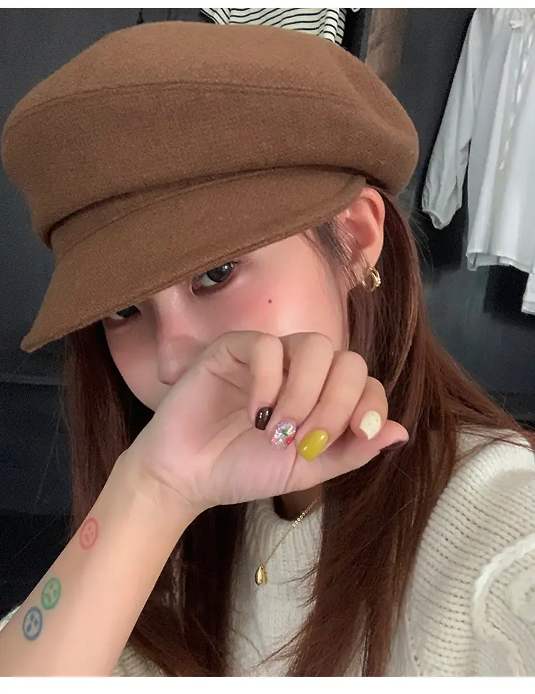New Retro British Duckbill Cap Navy Painter Beret — feature 11
