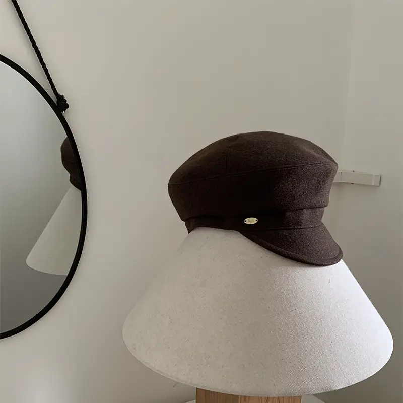 New Retro British Duckbill Cap Navy Painter Beret - Image 4