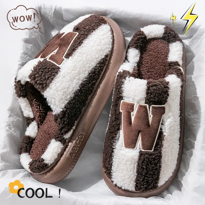 Cute Cartoon Cotton Slippers Women Winter Warm - Image 4