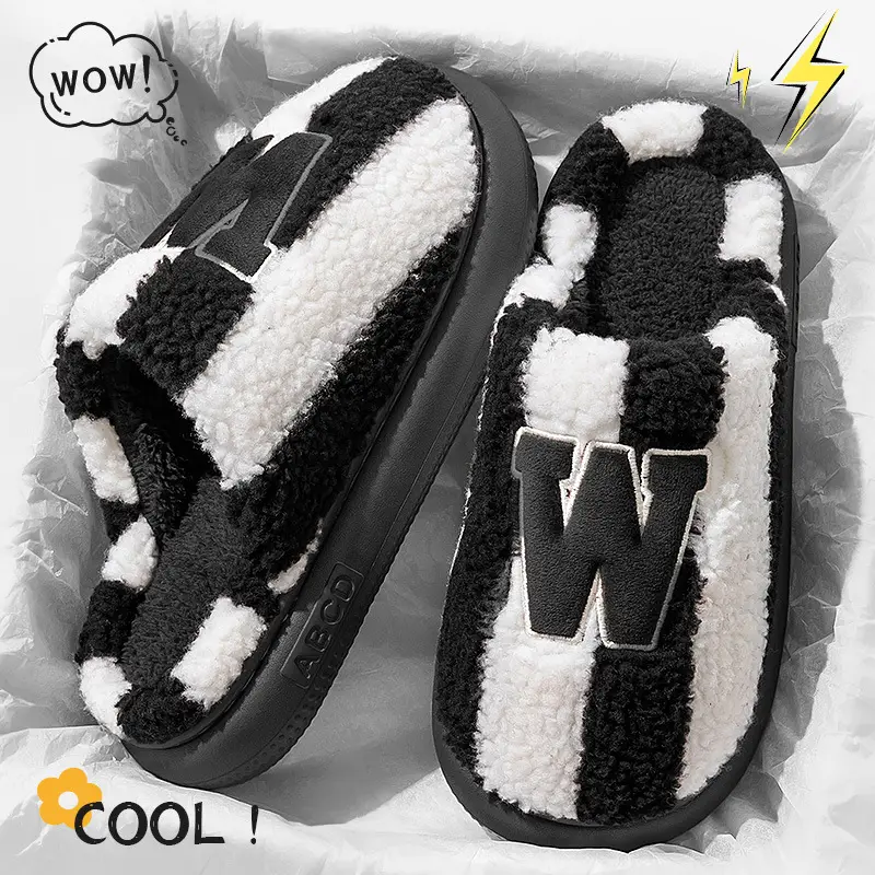 Cute Cartoon Cotton Slippers Women Winter Warm - Image 5