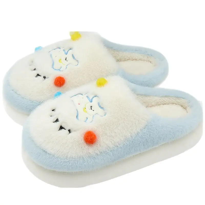 Lidani Cotton Slippers for Women, Winter 2025 New Model, Indoor Home Warm Non-Slip Couple Plush Slippers for Autumn and Winter