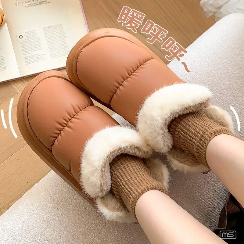 Women's Fleece Lined Snow Boots with Bow