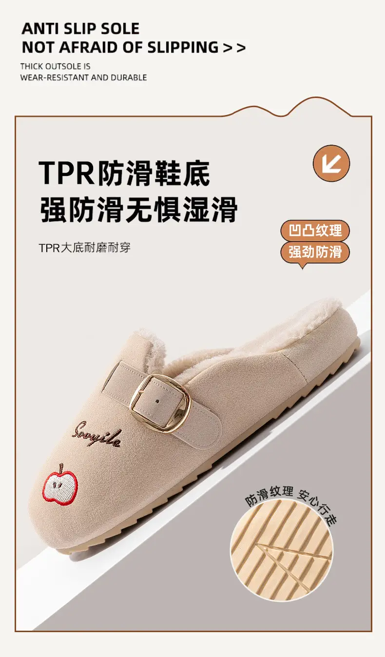 Women's Cotton Slip-On Shoes for Women Autumn Winter 2025 — feature 10