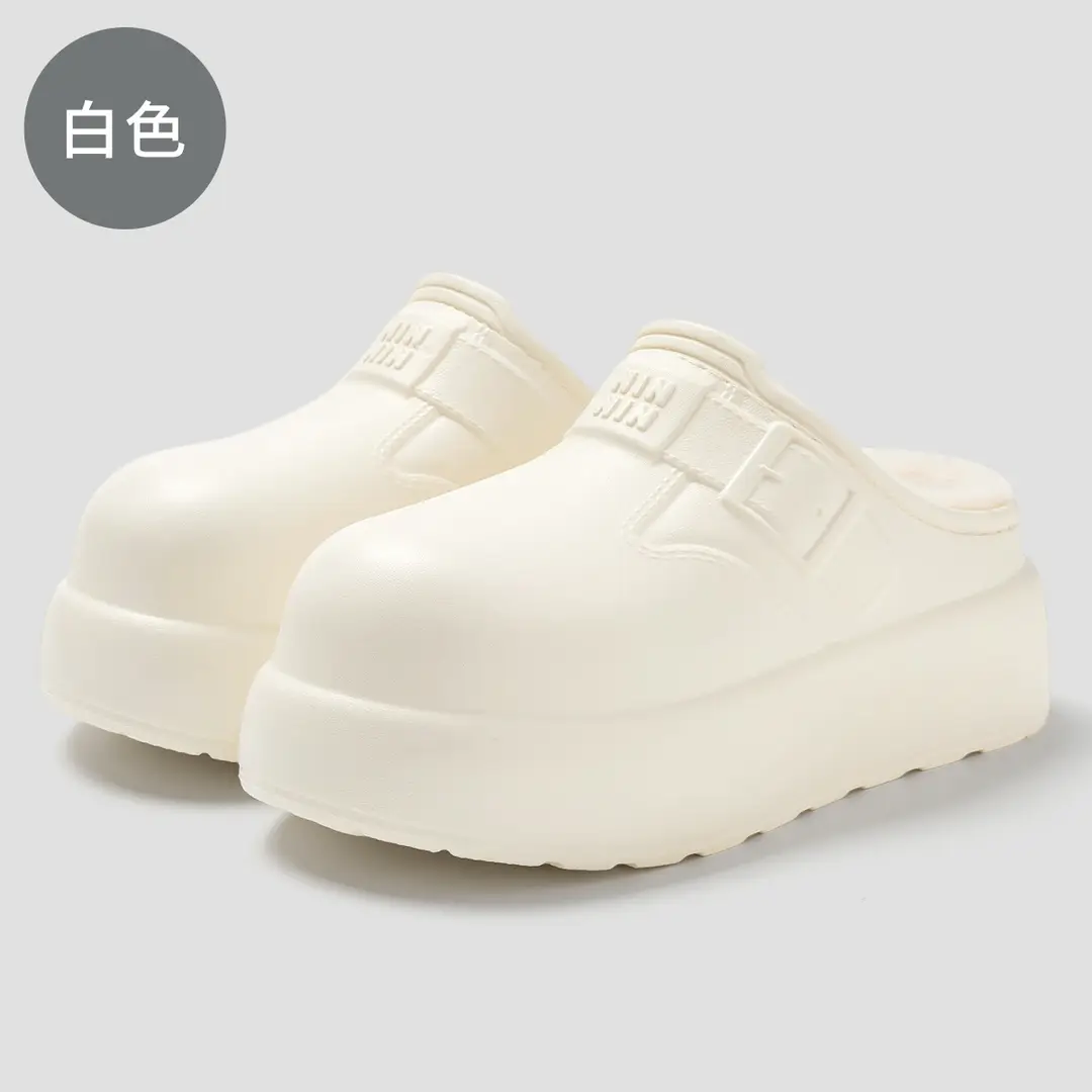 Women's Fashionable Closed-Toe Home Cotton Slippers, New Winter Indoor Non-Slip Wear-Resistant Thick-Soled Cotton Slippers for Women Wholesale - Image 4