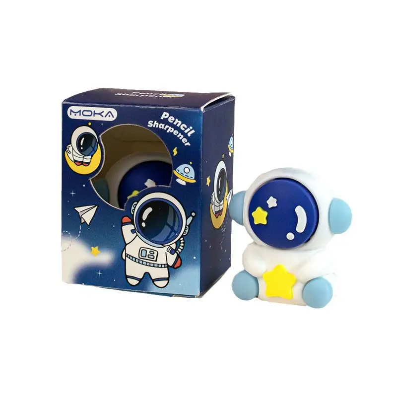Moka Magic Card Cartoon Cute Pencil Sharpener Student Pencil Sharpener Portable Pencil Sharpener Creative Silicone Desktop Ornament