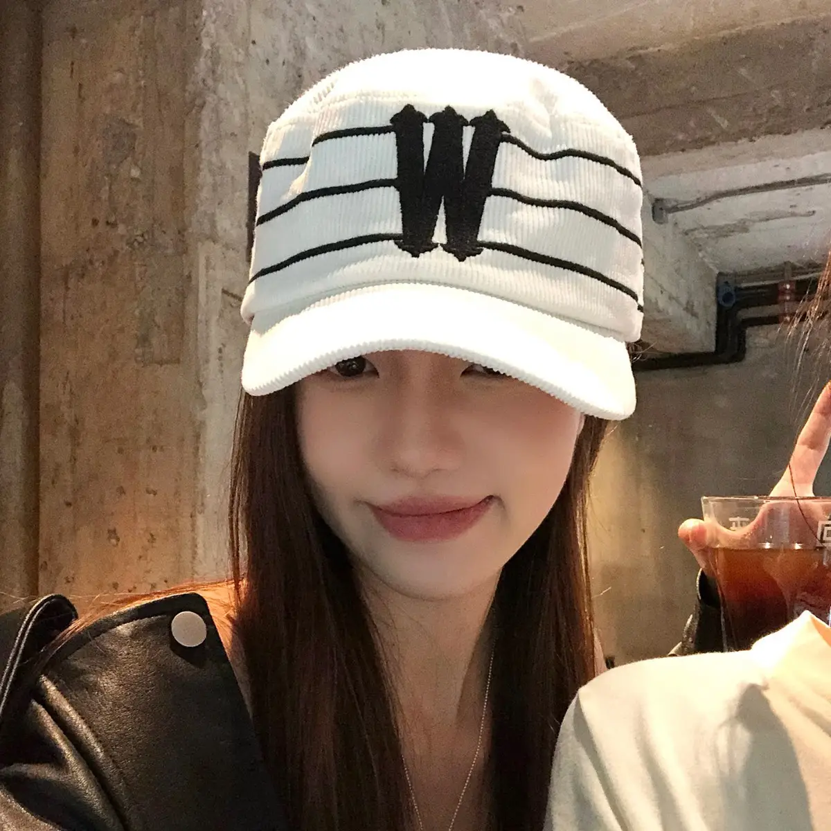 Women Korean Retro Striped Baseball Cap Spring Autumn - Image 6