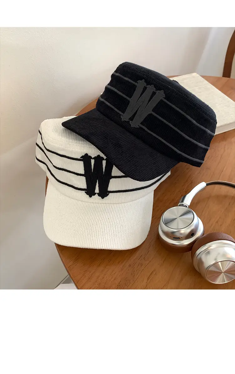 Women Korean Retro Striped Baseball Cap Spring Autumn — feature 10