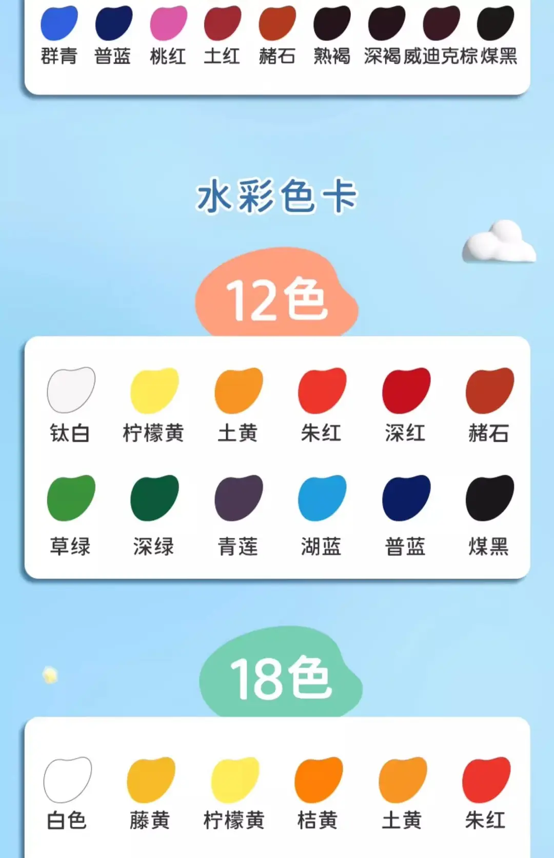 Deli Watercolor Gouache Paint Set 24 Colors Oil Painting Chinese Painting Primary School Students Kidsren Beginners Art Special — feature 21