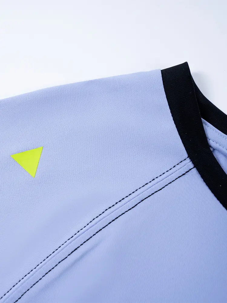 Light Blue Kids T-Shirt with Yellow Buttons Medium Large