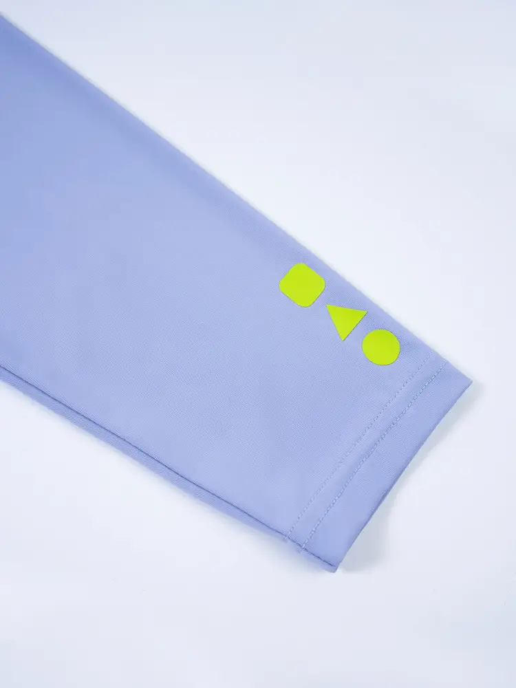 Light Blue Kids T-Shirt with Yellow Buttons Medium Large