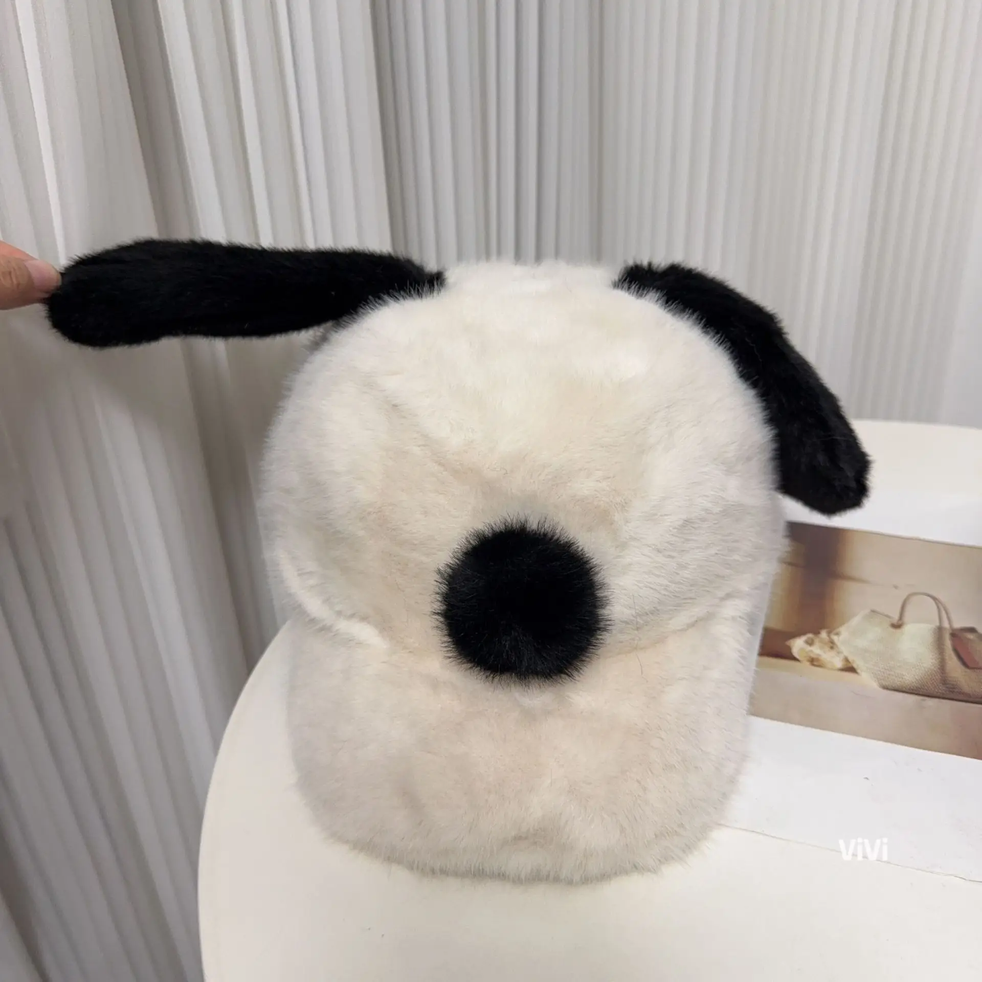 Cute Plush Duckbill Cap for Women Winter Warm Face-Slimming - Image 6