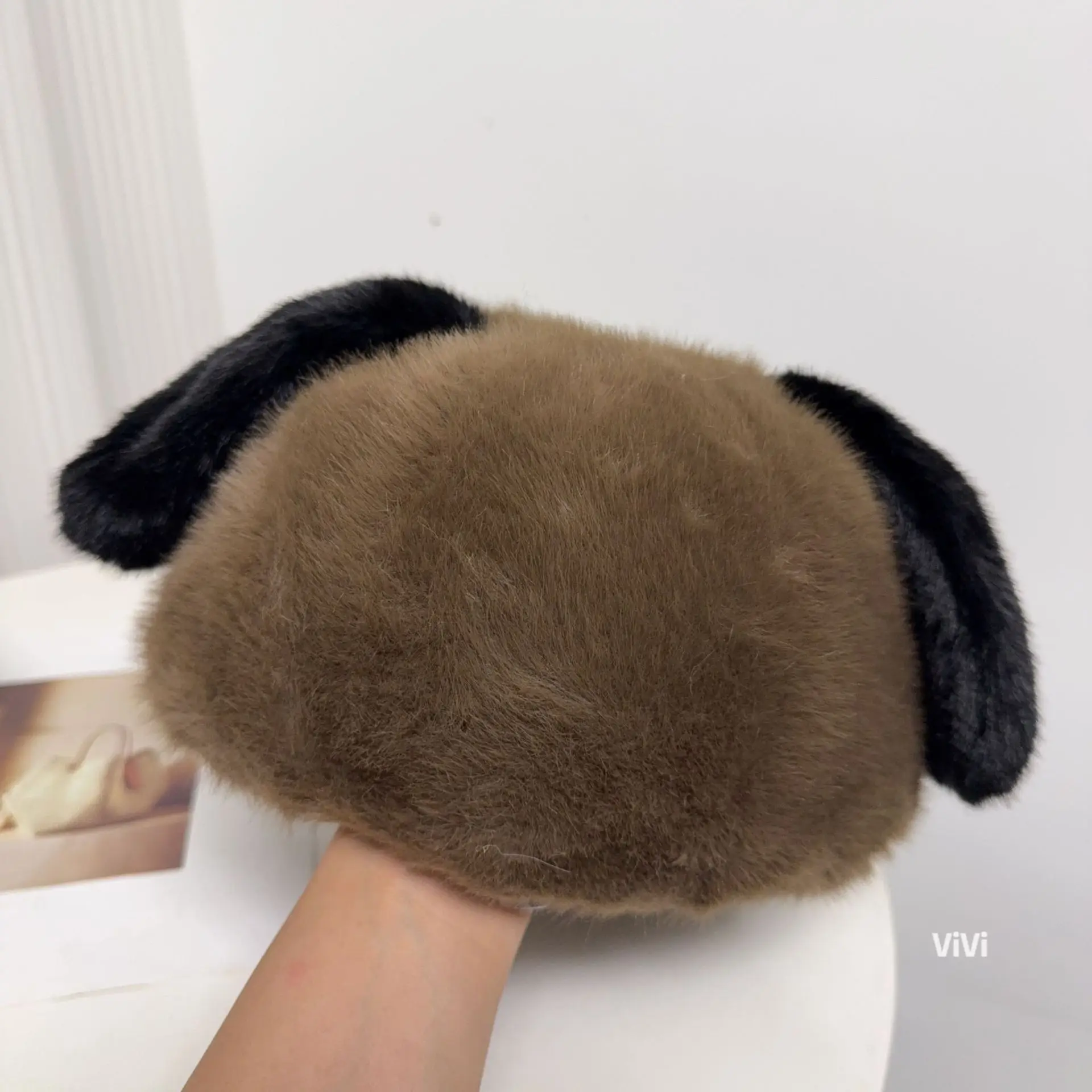Cute Plush Duckbill Cap for Women Winter Warm Face-Slimming - Image 7
