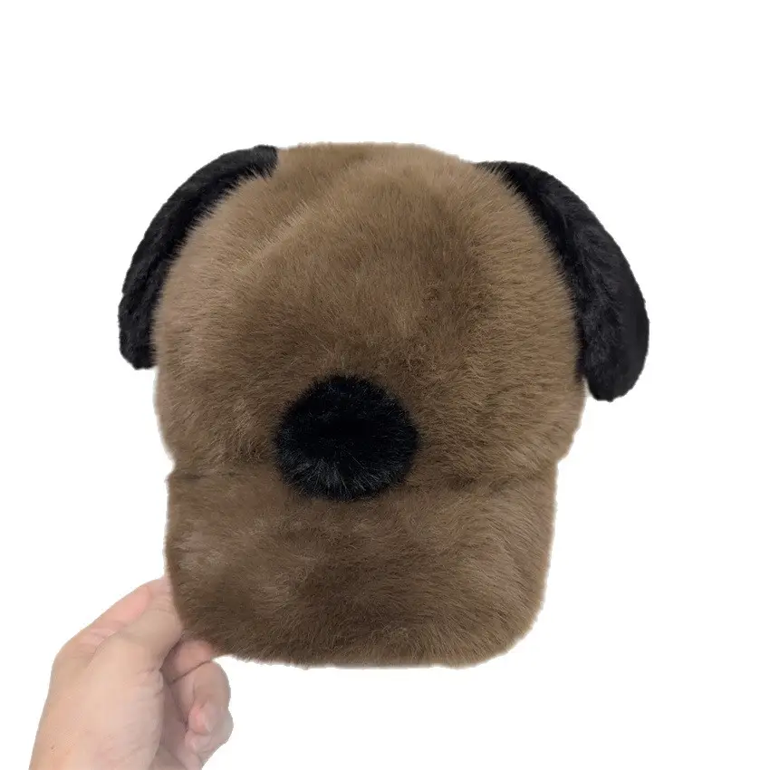 Cute Plush Duckbill Cap for Women Winter Warm Face-Slimming - Image 8