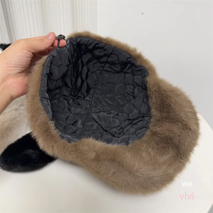 Cute Plush Duckbill Cap for Women Winter Warm Face-Slimming — feature 4