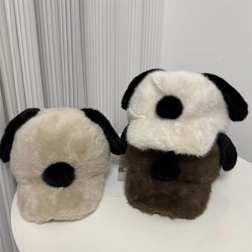 Cute Plush Duckbill Cap for Women Winter Warm Face-Slimming — feature 7