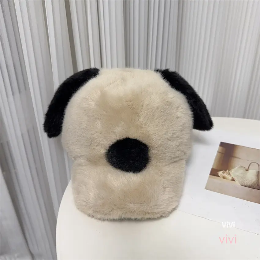 Cute Plush Duckbill Cap for Women Winter Warm Face-Slimming - Image 2
