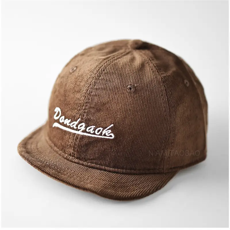 Men's Maroon Embroidered Baseball Cap with Ultra-Short Bristle - Image 9