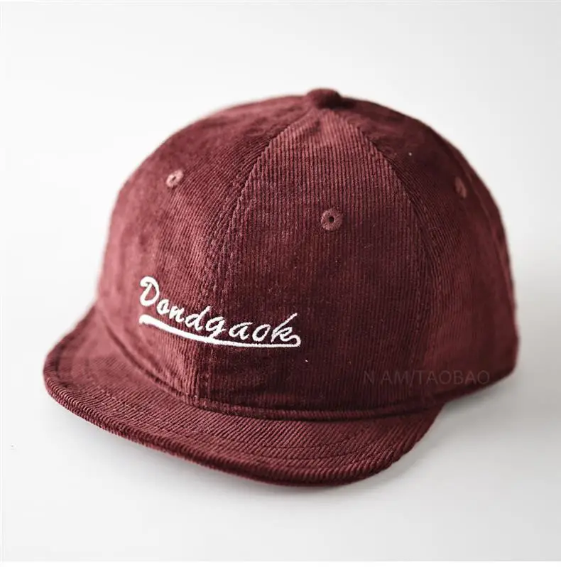 Men's Maroon Embroidered Baseball Cap with Ultra-Short Bristle — feature 1