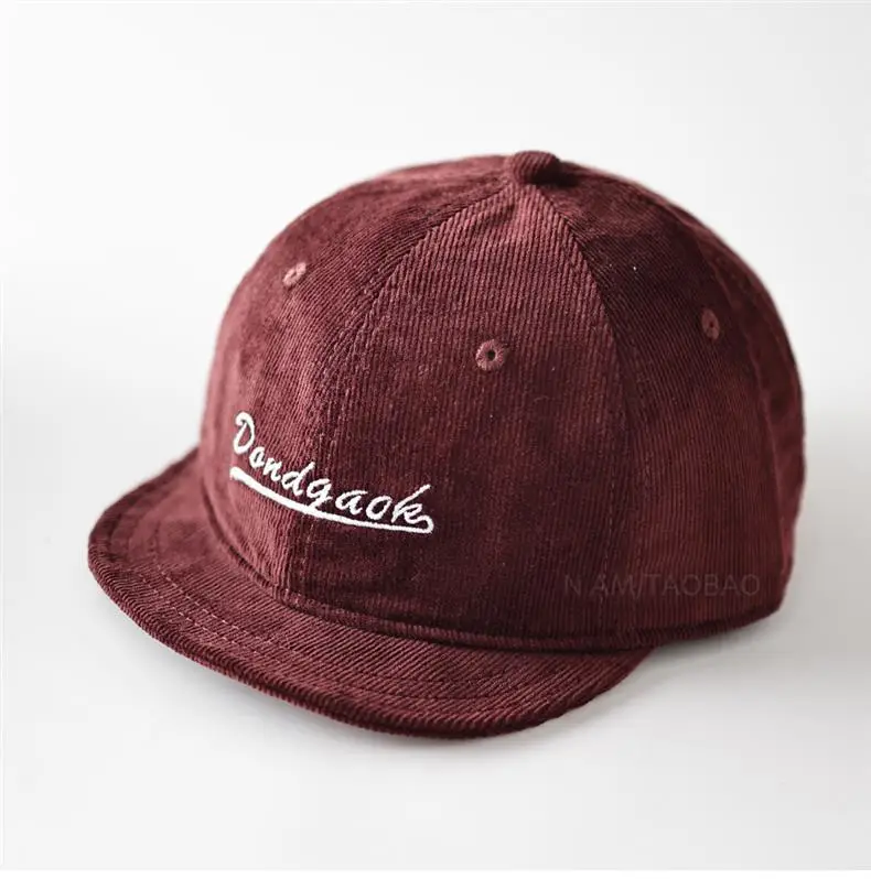 Men's Maroon Embroidered Baseball Cap with Ultra-Short Bristle — feature 11