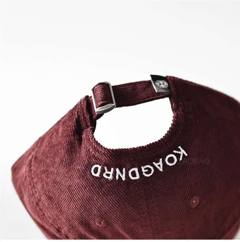 Men's Maroon Embroidered Baseball Cap with Ultra-Short Bristle — feature 9