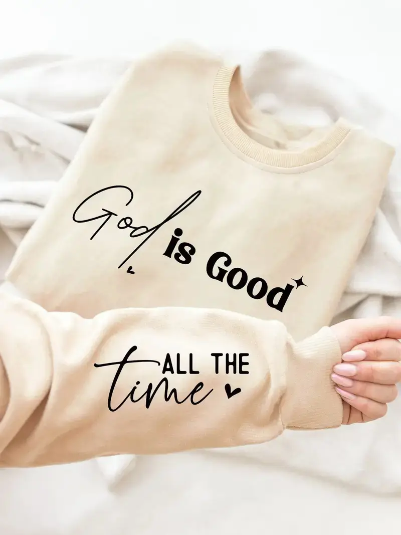 Women's Velvet Kindness Sweatshirt Beige - Image 7