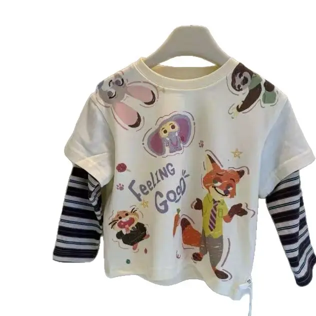 2025 Kids Cartoon Long Sleeve T-Shirt Set