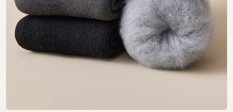 Autumn and Winter Fleece-Lined Thick Socks for Men, Terry Socks, Winter Towel Socks, Thick Anti-Odor Warm Adult Long Socks — feature 4