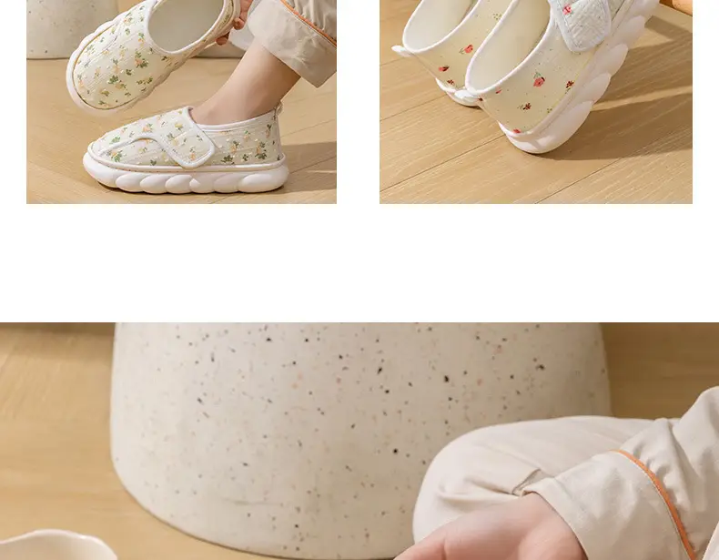 Maternity Shoes for Women, Autumn and Winter 2025 New Style, Pregnant Women's Spring and Autumn Slip-On Cotton Slippers with Non-Slip Thick Soles for Outdoor Wear — feature 10
