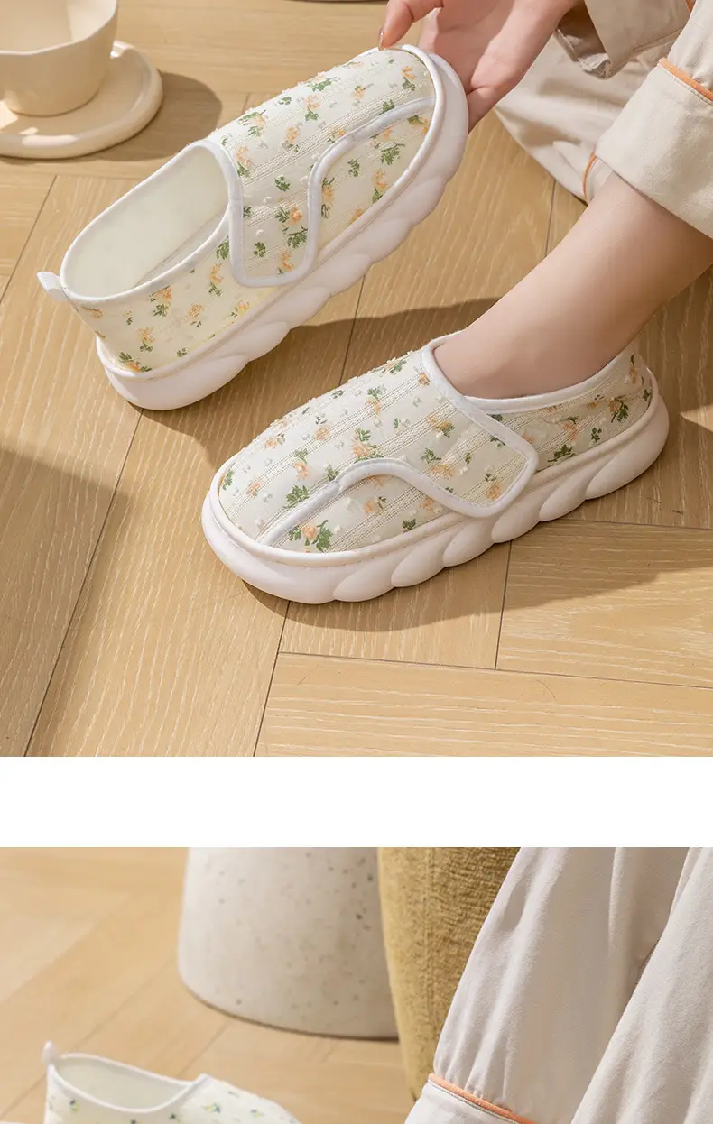 Maternity Shoes for Women, Autumn and Winter 2025 New Style, Pregnant Women's Spring and Autumn Slip-On Cotton Slippers with Non-Slip Thick Soles for Outdoor Wear — feature 11