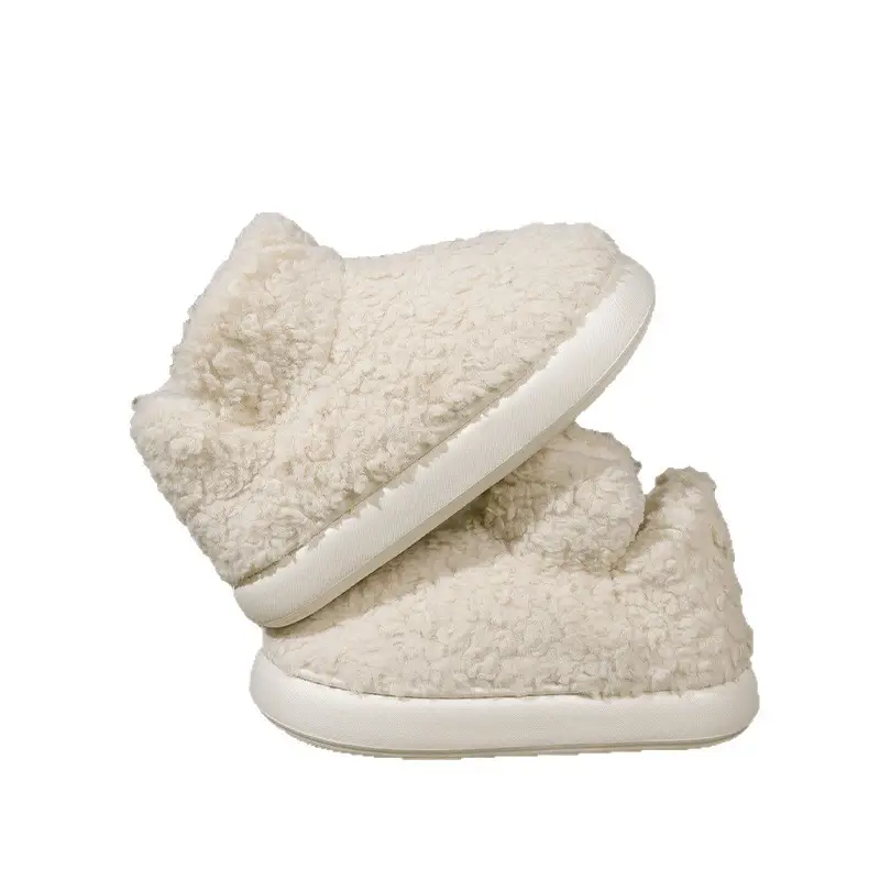 Warm Plush Cotton Slippers Women Winter Cozy - Image 8