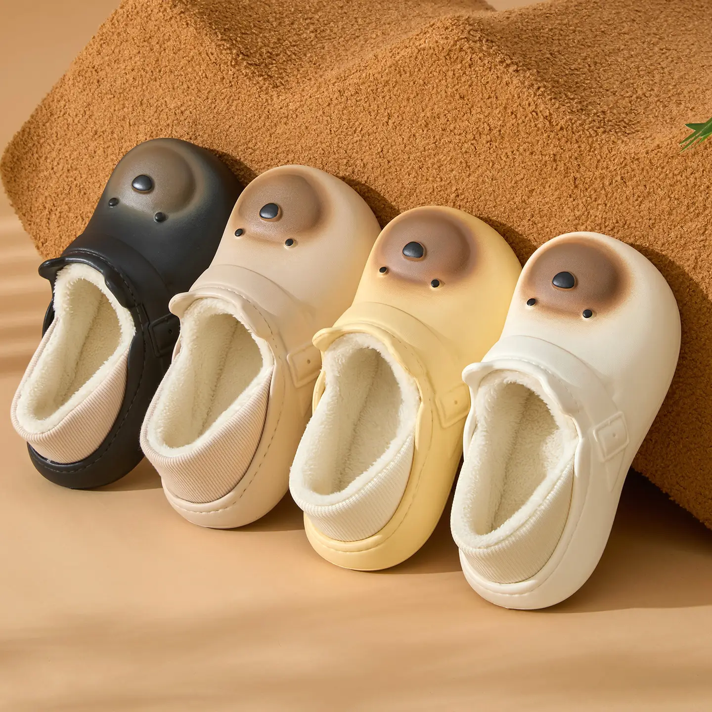 Women Cartoon Cotton Slippers Waterproof Winter 2025