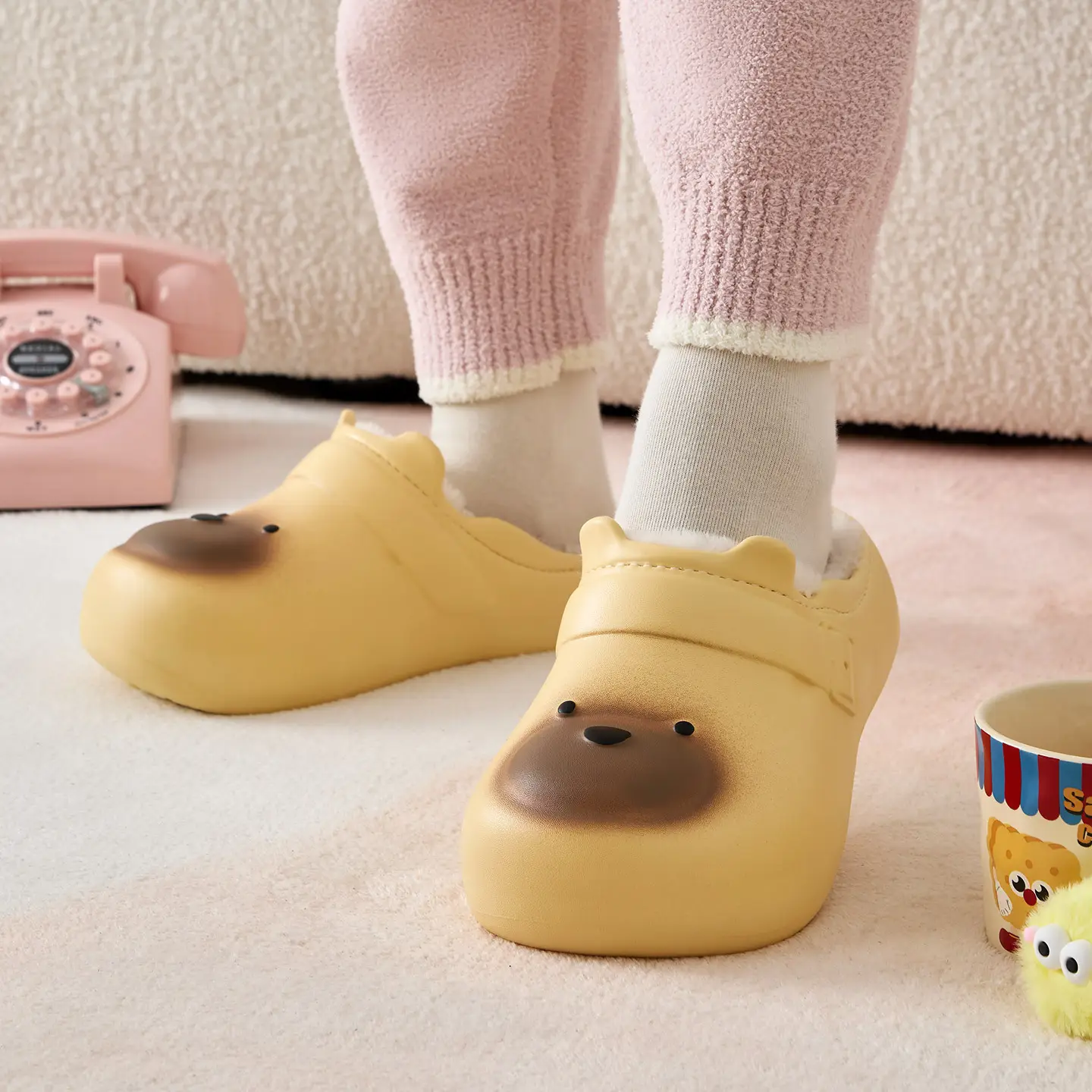 Women Cartoon Cotton Slippers Waterproof Winter 2025