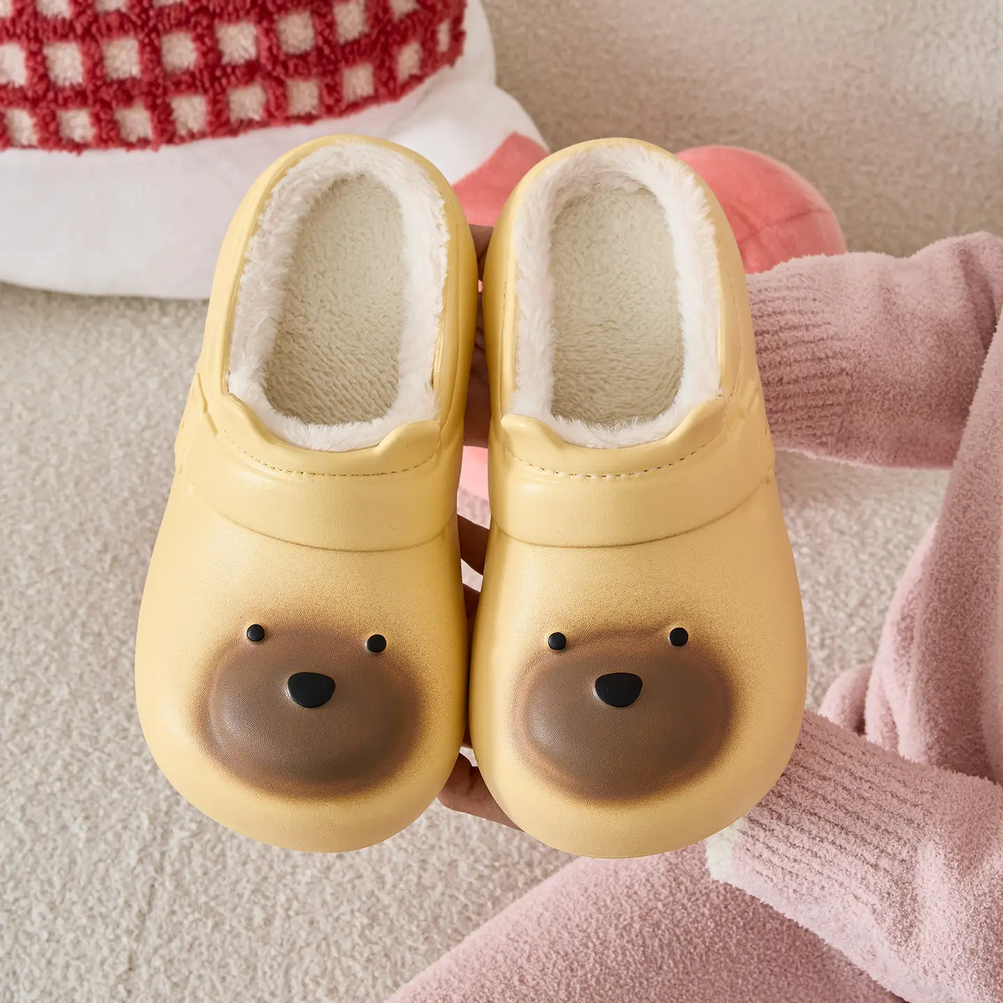 Women Cartoon Cotton Slippers Waterproof Winter 2025