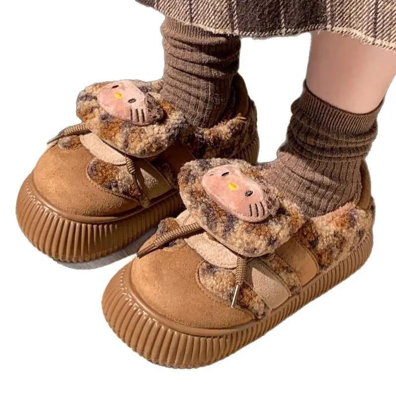 2025 Winter Plush Cat Slippers Black Non-Slip - Image 7