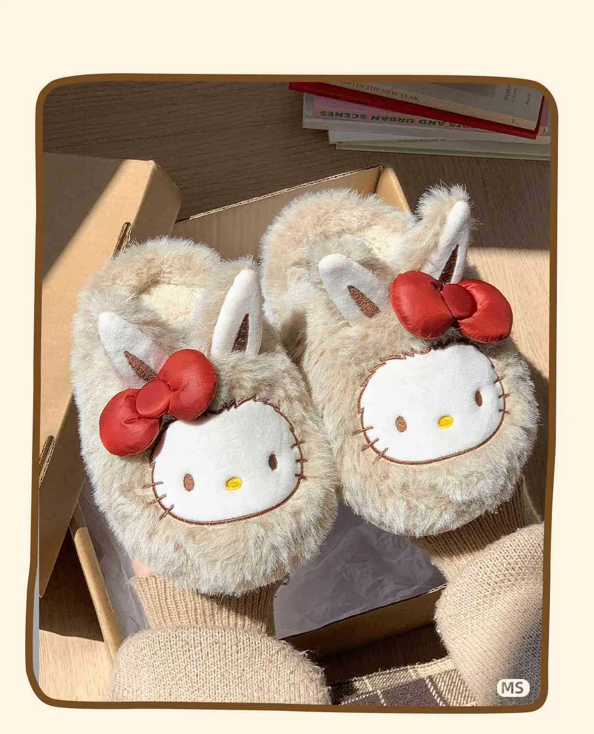 2025 Winter Cute Cat Fleece Lined Non-Slip Slippers — feature 6