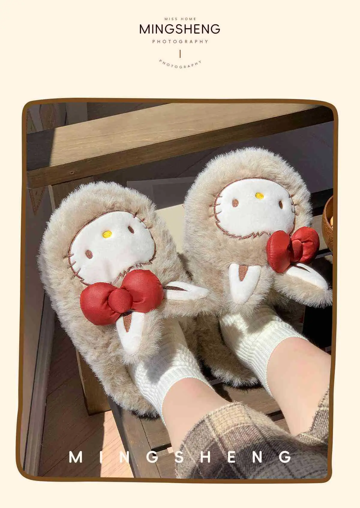 2025 Winter Cute Cat Fleece Lined Non-Slip Slippers — feature 7