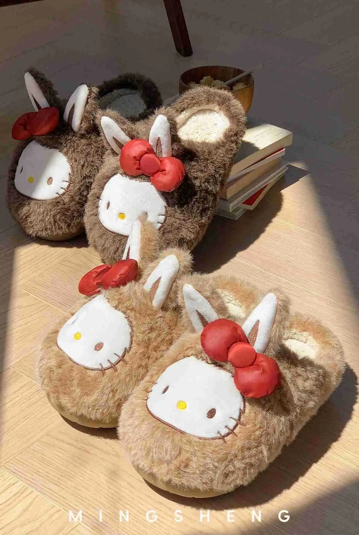 2025 Winter Cute Cat Fleece Lined Non-Slip Slippers — feature 9