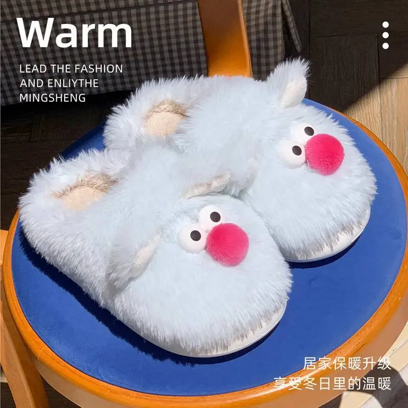 2025 Cartoon Fluffy Slippers for Home & Outdoor Wear - Image 2