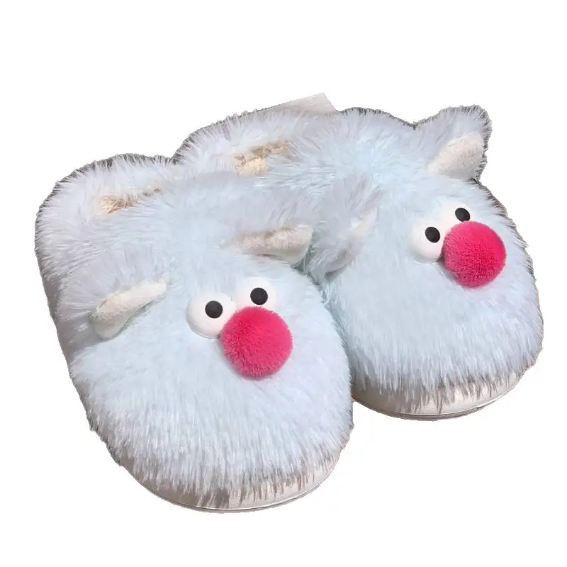 2025 Cartoon Fluffy Slippers for Home & Outdoor Wear - Image 6