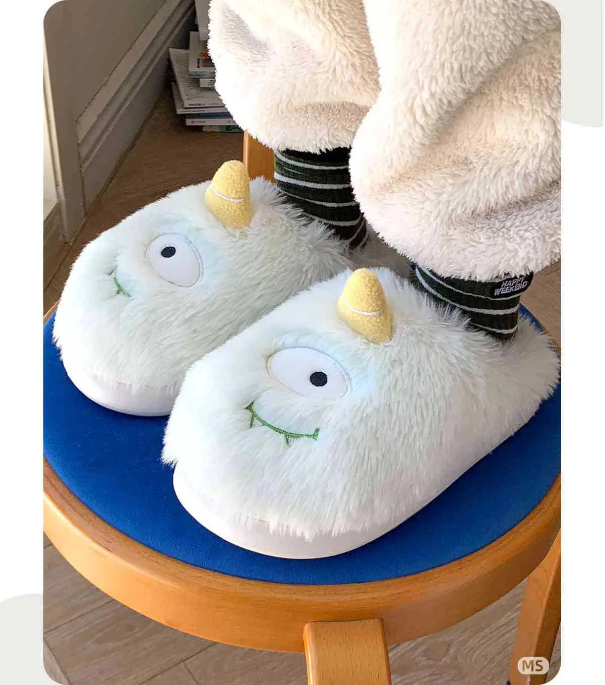 2025 Cartoon Fluffy Slippers for Home & Outdoor Wear — feature 7