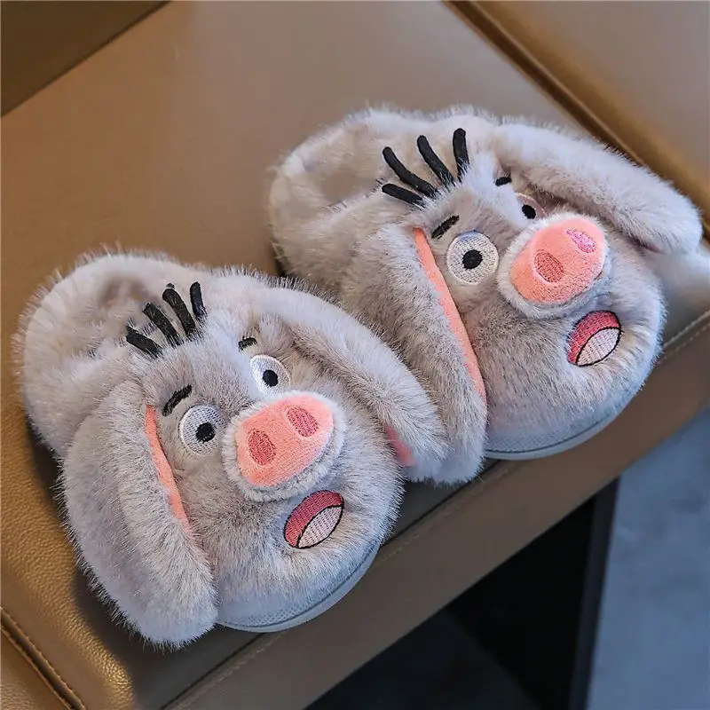 Piggy Cotton Slippers for Women Winter 2025 New Indoor Home Warm Confinement Cartoon Plus Plush Slippers Winter - Image 3