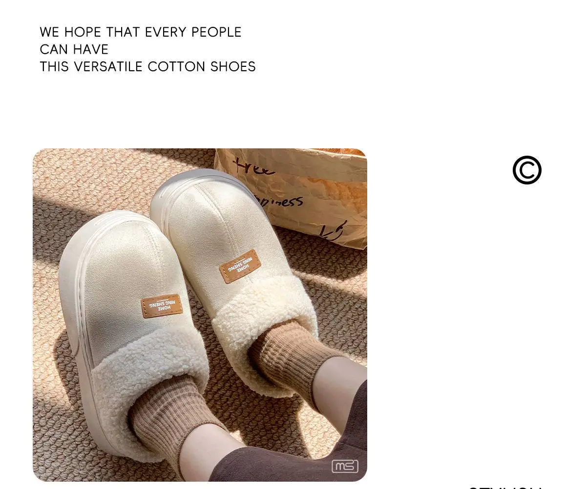 2025 Winter Women's Warm Fleece Slippers Brown — feature 4